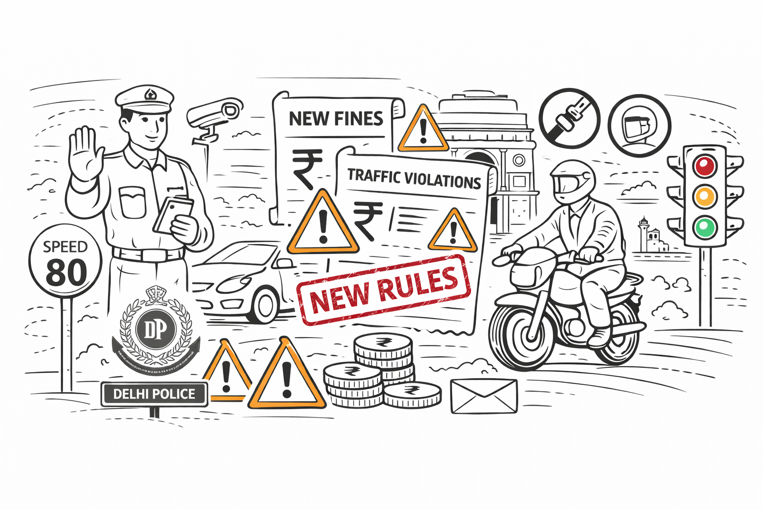 Traffic Rule Changes in Delhi: What’s New in 2026? Lawyered